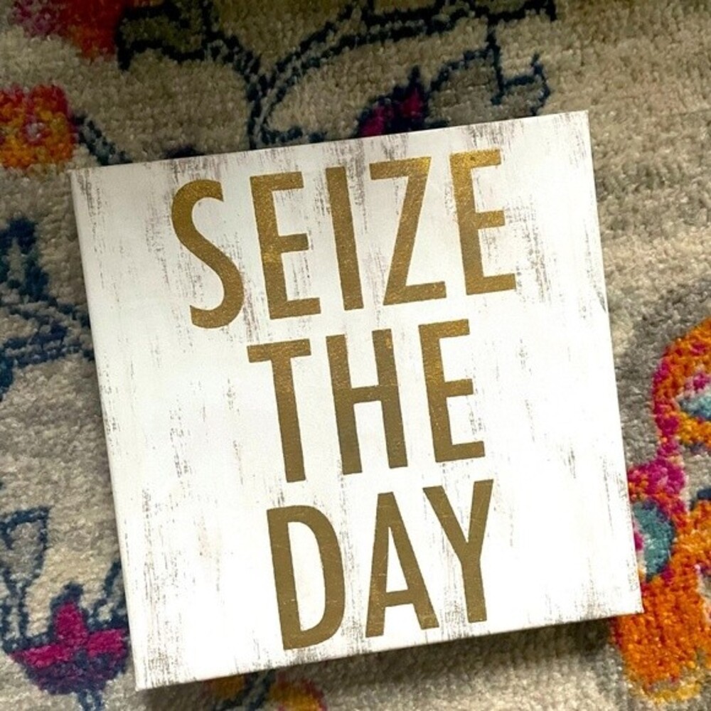 Seize the day canvas 10x10